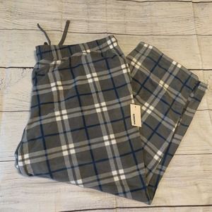 Sonoma Mens Micro Fleece Pajama Pants Size 4XB Blue Gray
